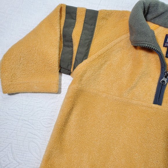 Older Honey Mustard Fleece Pullover 3t - Picture 3 of 7